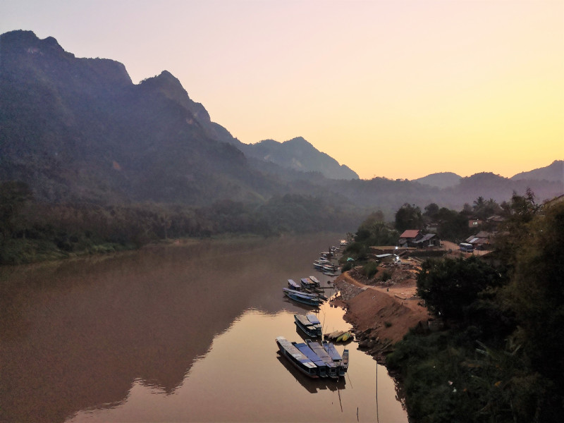 Il tramonto di Nong khiaw