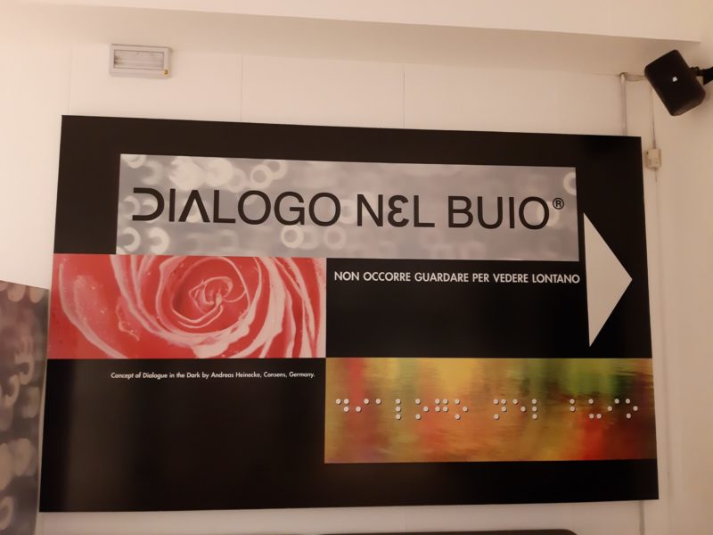 Inizio percorso Dialogo nel buio Milano