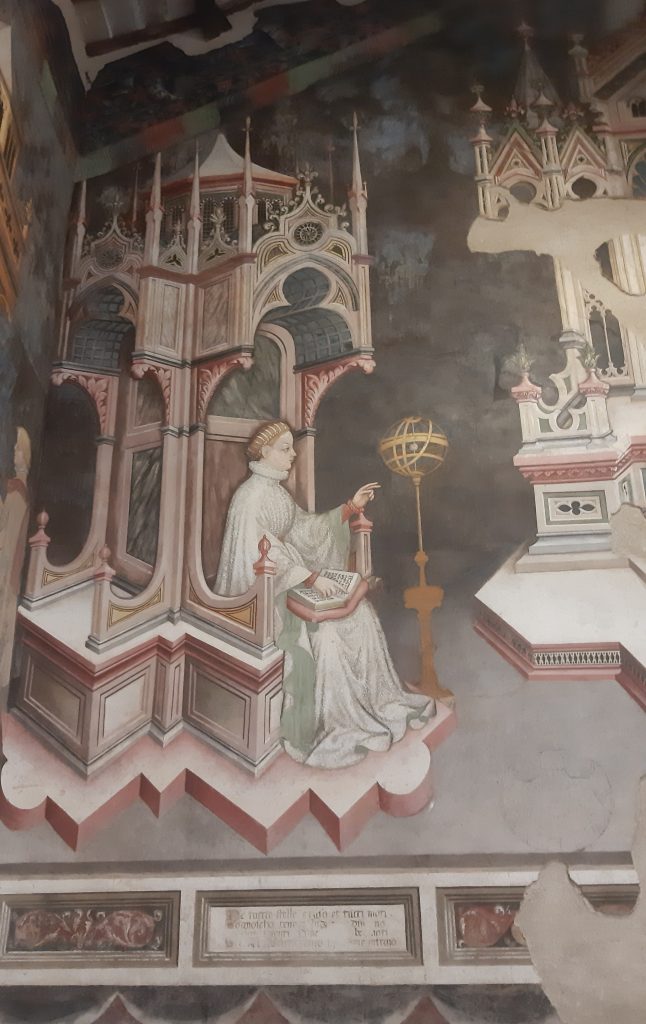 Gli affreschi di Gentile Fabriano della Sala delle Arti e Pianeti di Palazzo Trinci di Foligno